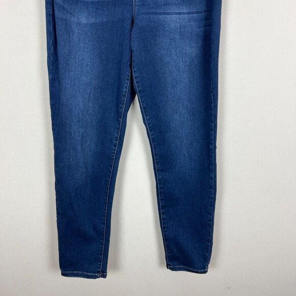 Nicole Miller Soho High Rise Skinny Jeans Womens 14 Dark Blue Stretch Denim - Picture 6 of 14